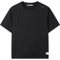 七匹狼【凉爽亲肤】短袖T恤男透气休闲上衣男装 001(黑色) L 175/96A