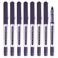 白雪 PVR-157直液式走珠笔子弹型加粗中性笔学生用签字笔速写专用黑色0.7mm12支/盒