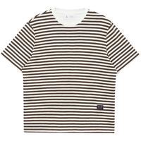 杰克·琼斯（JACK&JONES）男装衣服夏季男士短袖T恤经典条纹圆领刺绣logo纯棉短袖上衣男款 黑橄榄E06 黑橄榄E06 175/96A/M