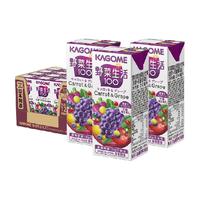 KAGOME 可果美 复合果蔬汁饮料 多酚葡萄味 200ml*12瓶