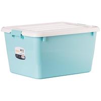 茶花（CHAHUA）塑料衣物收纳箱大容量家用杂物整理箱零食玩具收纳箱卧室储物箱 50L-樱粉色【54*42*32cm】 无滑轮