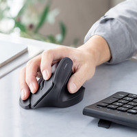 国家补贴：山业 人体工学无线鼠标 46°垂直竖握 无线蓝牙双模