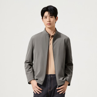 SEVEN 提花暗格纹 男士茄克  卡其 L