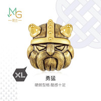 周生生转运珠黄金charmeXL酷黑守护勇气足金手链串珠男士