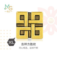 周生生转运珠黄金charmeXL酷黑守护勇气足金手链串珠男士