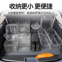 原始人(The Primitive)露营车推车户外营地拖车超大折叠手推野餐野营手拉车遛娃小拉车 180L 【卡其】后开万向轮聚拢款