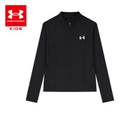 安德玛（Under Armour）儿童套装女大童针织休闲舒适运动套装春季运动套装251213176 黑色 160