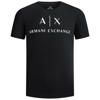 阿玛尼 EMPORIO ARMANIARMANI EXCHANGE24早春AX男装短袖圆领经典印花T恤 S 1200黑色