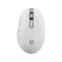 惠普 Designer1超级电容鼠标 人体工学鼠标中小手鼠标 无线蓝牙双模式办公鼠标 哑光白 白色