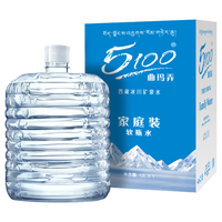 5100西藏冰川矿泉水12升整箱 家用泡茶饮用水大桶装天然低氘矿泉水 12L*6箱