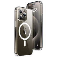 京东京造 苹果15Pro手机壳磁吸 iPhone 15 pro保护套magsafe磁吸充电壳超薄气囊防摔手机壳男女款 透明 强力磁吸【苹果15Pro】高透