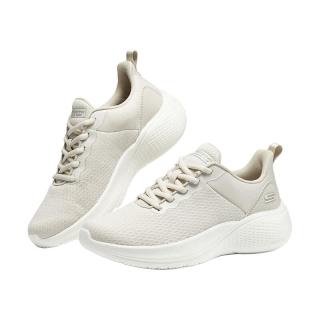 斯凯奇Skechers跑步鞋女高回弹大底网面耐磨运动鞋117551 自然色/NAT 36.5