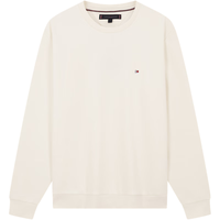 Tommy Hilfiger25秋冬男装双面布经典小绣标休闲通勤纯色圆领卫衣 白色Z00 S （：120-135斤）