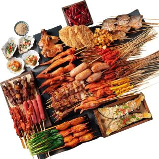 烧烤食材半成品新鲜烤肉羊肉串串10-12人套餐上海顾村共青公园bbq