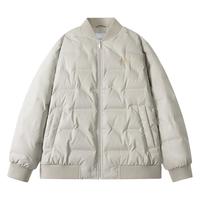 卡宾90鸭绒羽绒服24秋冬棋盘格肌理舒适保暖 果灰色38 54