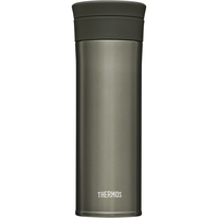 膳魔师(THERMOS)钛杯纯钛保温杯办公咖啡杯商务茶杯可水杯TCTC-550 太空灰(带茶隔) 550ml
