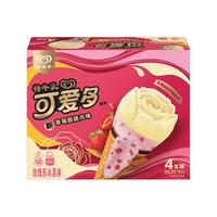 WALL'S 和路雪 可爱多特牛乳冰淇淋 草莓酪酪风味 71g*4支