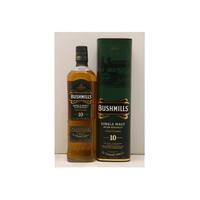 百世醇（BUSHMILLS）10年 单一麦芽威士忌 700ML 40度 洋酒