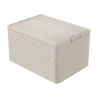 星优收纳箱大容量超大家用加厚塑料衣服被子玩具整理箱折叠储物箱 奶油白【105L】