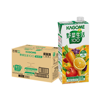 可果美（KAGOME）果蔬汁野菜生活100橙汁复合果汁蔬菜饮料大容量1L*6盒家庭装 大大大容量6L装】鲜橙味1Lx6盒