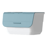 纳份爱玩具收纳箱前开式家用翻盖收纳盒储物箱儿童零食衣物整理箱收纳柜 撞色阳光黄（XL特大号） 3件装（超值价）【自由叠加】