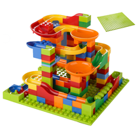 SNAEN 斯纳恩 1103 百变滑道积木+底板 165颗粒