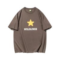 森马 Semir【纯棉t恤】夏季美式潮流个性复古印花通勤运动休闲男短袖t恤男