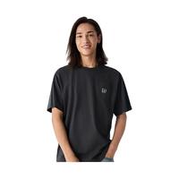Gap男女装2025春季纯棉刺绣logo口袋短袖T恤简约风725620上衣 深灰色 M (170/92A)亚洲尺码