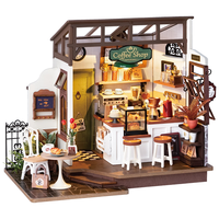 若态 若来diy小屋NO.17咖啡店儿童积木玩具立体拼图