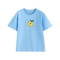 TOYOUTH/初语 纯棉 女士短袖T恤 蓝色 M