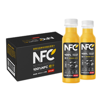 农夫山泉 NONGFU SPRING 100%nfc NFC果汁300ml 混合果汁鲜果冷压榨饮料 整箱装 橙汁300ml*24瓶 多口味随机混合300ml*12瓶