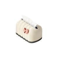 优勤（YOUQIN）纸巾盒客厅高档轻奢抽纸盒家用收纳盒子茶几桌面创意装饰摆件 贝壳款-奶油白【圆润宽口】