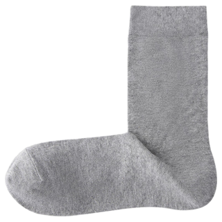 無印良品 MUJI（無印良品 ） 直角袜 5双装 均码 灰色 均码25-27cm