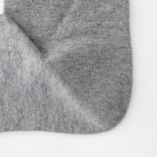 無印良品 MUJI（無印良品 ） 直角袜 5双装 均码 灰色 均码25-27cm