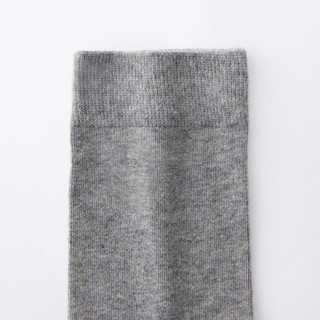 無印良品 MUJI（無印良品 ） 直角袜 5双装 均码 灰色 均码25-27cm