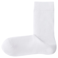 无印良品（無印良品 MUJI） 直角袜 5双装 均码 白色 均码25-27cm