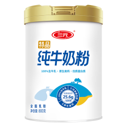 三元 SAN YUAN）纯牛奶粉800克2罐礼盒装 100%生牛乳 高钙高蛋白质 父亲节送礼
