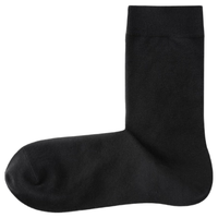无印良品（無印良品 MUJI） 直角袜 5双装 均码 黑色 均码25-27cm