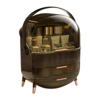 KAMAN 轻奢化妆品收纳盒桌面防尘护肤品置物架子高级梳妆台化妆箱 轻奢水