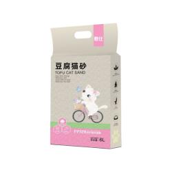 憨仕 豆腐猫砂绿茶原味除臭无尘大颗粒豆腐砂猫咪用品 豆腐猫砂 水蜜桃（4kg）