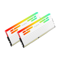 金百达（KINGBANK）48GB(24GBX2)套装 DDR5 8000 台式机内存条海力士M-die颗粒 白刃RGB灯条 C38