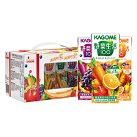 可果美果蔬汁野菜生活100橙子葡萄芒果三口味200ml*15瓶礼盒装