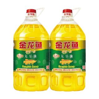 金龙鱼 非转基因精炼一级大豆油5L*2桶 食用油色拉油烘焙蛋糕炒菜