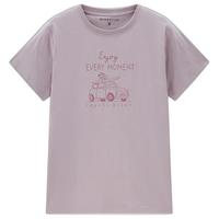 佐丹奴T恤女装纯棉针织旅行日记印花圆领短袖T恤 13394202