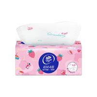 维达纸巾抽纸纸巾高颜值卫生纸餐巾纸超韧草莓印花4层90抽1包 草莓印花 4层 90抽*1包