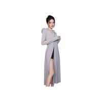 茉寻【徐璐同款】长款防晒衣女士夏季全身防护冰丝凉感防紫外线开衫裙 银河灰+防晒口罩 均码 162-180cm，80-150斤