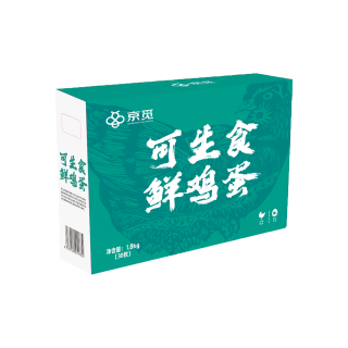 京觅 可生食 鲜鸡蛋  30枚/3.6斤 礼盒装 1.8kg