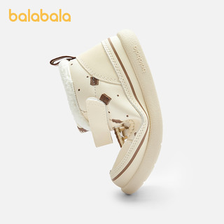  balabala/巴拉巴拉 加绒 儿童学步鞋