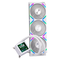 先马（SAMA）二代XW36SDW 标配风扇白色 一体式360水冷CPU散热器（3.4英寸LCD小方屏）