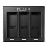 TELESIN 适配GOPRO12 11 10电池充电器配件HERO9电池充电器运动相机配件